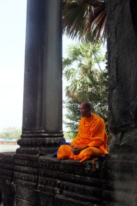 resting monk