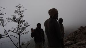 Silhouette road workers